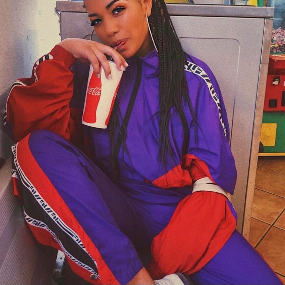 LF brand track suit or jogger pant set w/jacket NEW Pants S, like new jacket XS
